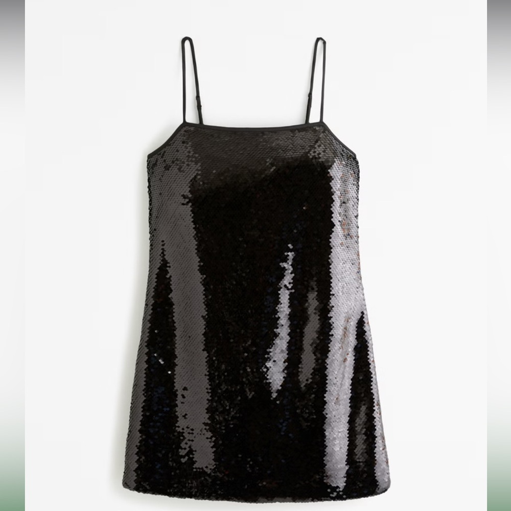 Abercrombie Sequin Squareneck Mini Dress NWT